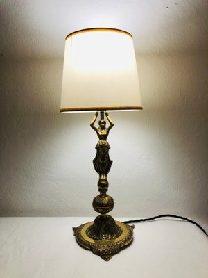 French Brass Lamp, 1950s-RZY-1111094