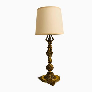 French Brass Lamp, 1950s-RZY-1111094