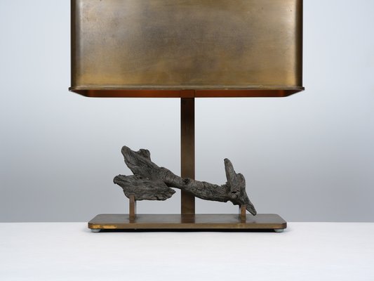 French Brass Table Lamp, 1970s-WCH-1397193