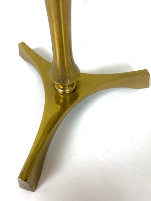 French Brass Tripod Table Lamp, 1950s-WZZ-1348445