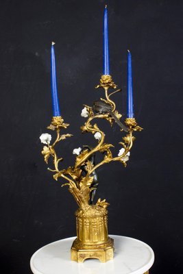 French Bronze and Gilt Bronze Candelabras, 1870s, Set of 2-MBH-1698458