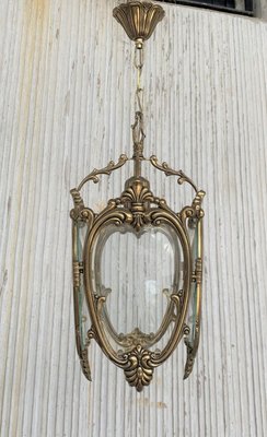 French Bronze and Glass Sconces, 1920s, Set of 3-NOU-715129