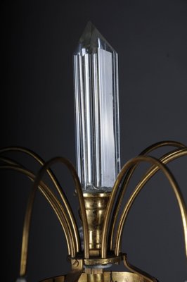 French Bronze and Marble Chandelier-FLW-1402295