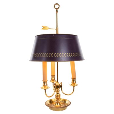 French Bronze Boiled Desk Lamp in the Style of Louis Tule XV-DEK-1091096