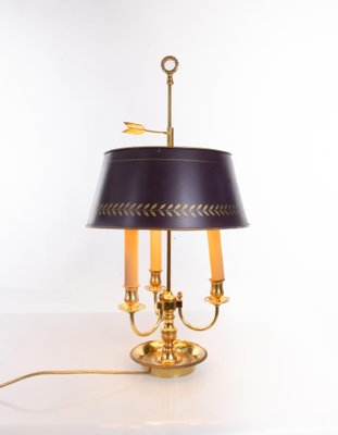 French Bronze Boiled Desk Lamp in the Style of Louis Tule XV-DEK-1091096