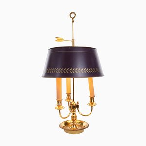 French Bronze Boiled Desk Lamp in the Style of Louis Tule XV-DEK-1091096