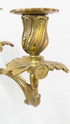 French Bronze Candleholders, 19th Century, Set of 2-RIU-865505