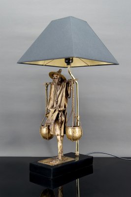 French Bronze Lamp in the style of Maison Charles, 1970s-XNH-1804514