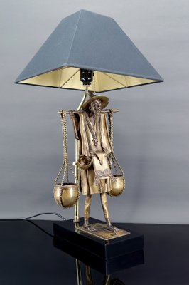 French Bronze Lamp in the style of Maison Charles, 1970s-XNH-1804514