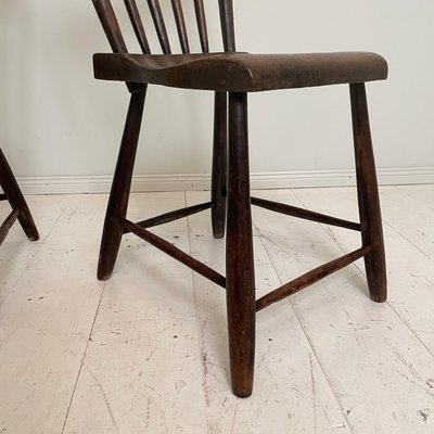 French Brown Wabi-Sabi Chairs from Ulme, 1830, Set of 2-FB-1340512