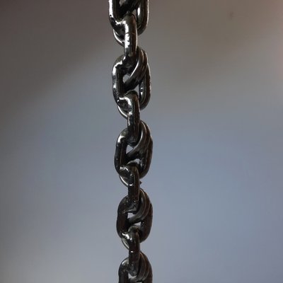 French Brutalist Chain Link Floor Lamp, 1970s-SJU-1748711