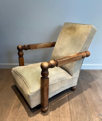 French Brutalist Chair, 1950s-BA-1705389