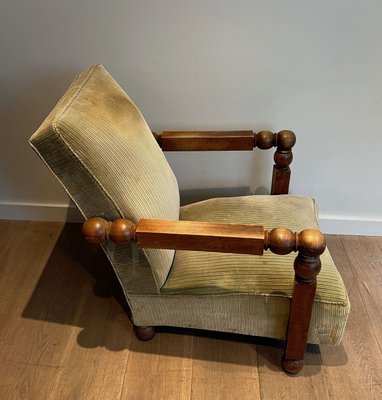 French Brutalist Chair, 1950s-BA-1705389