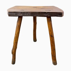 French Brutalist Milking 3-Leg Stool by F. Guyot, 1960s-RIU-797953