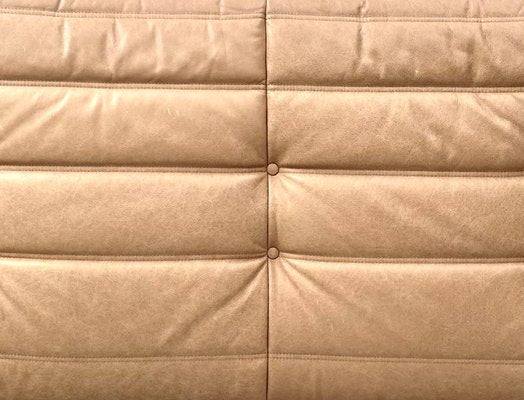 French Camel Leather 3-Seater Togo Sofa by Michel Ducaroy for Ligne Roset-XLZ-2008868