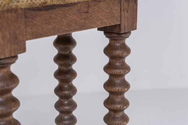 French Cantors Stool in Oak-VWQ-1797329