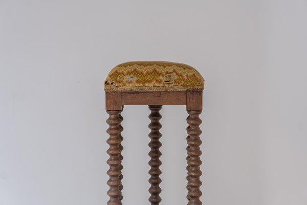 French Cantors Stool in Oak-VWQ-1797329