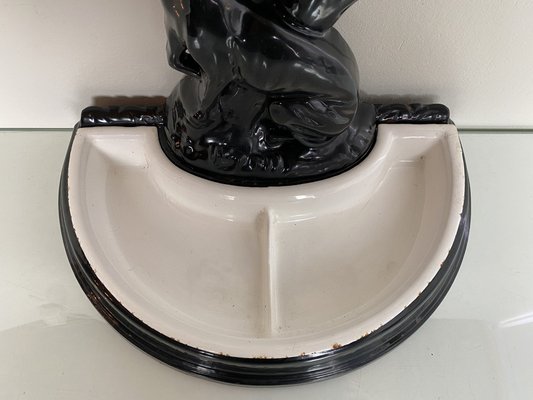 French Cast Iron Umbrella Stand, 1940s-WZZ-1033593