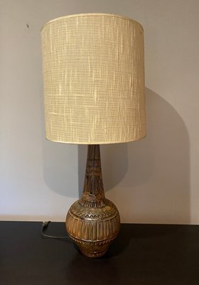 French Ceramic Lamp by Huguette & Marius Bessone, 1950s-SSK-1348275