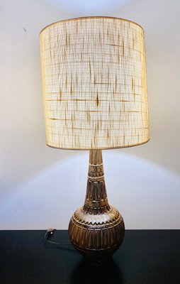 French Ceramic Lamp by Huguette & Marius Bessone, 1950s-SSK-1348275