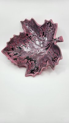 French Ceramic Leaf-Shaped Fruit Bowl from FPP Vallauris, 1960s-QCI-1749859