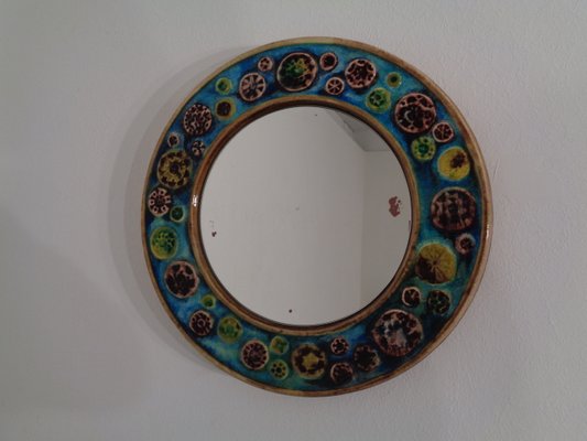 French Ceramic Mirror, 1960s-RDW-799487