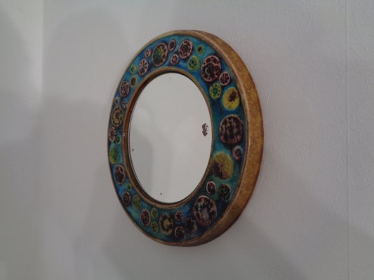 French Ceramic Mirror, 1960s-RDW-799487