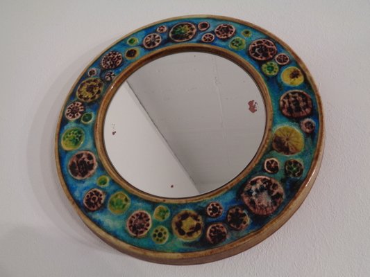 French Ceramic Mirror, 1960s-RDW-799487