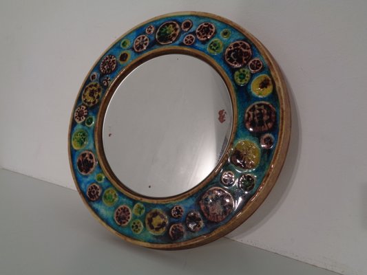 French Ceramic Mirror, 1960s-RDW-799487