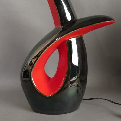 French Ceramic Table Lamp from Vallauris, 1950s-WK-693200