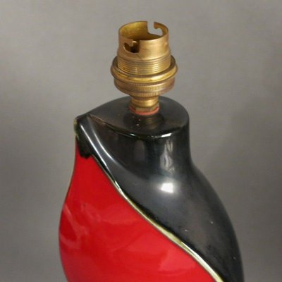 French Ceramic Table Lamp from Vallauris, 1950s-WK-693198