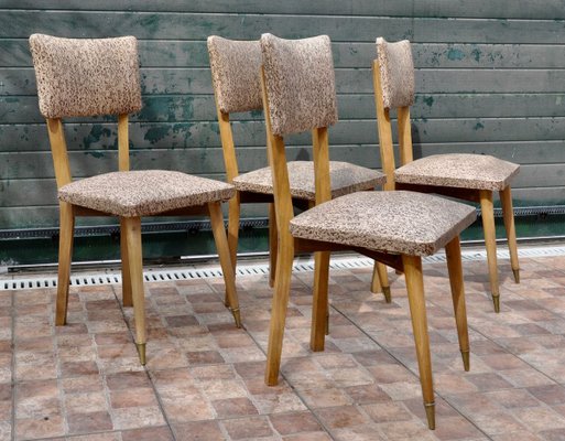 French Chairs, 1950s, Set of 4-ROJ-910500