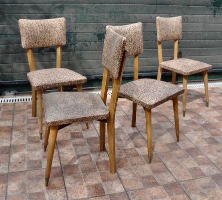 French Chairs, 1950s, Set of 4-ROJ-910500