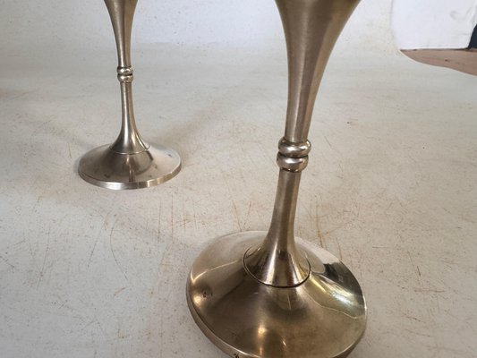 French Chalices in Silvered Coloured Metal, France, 1960s, Set of 2-UR-1796811