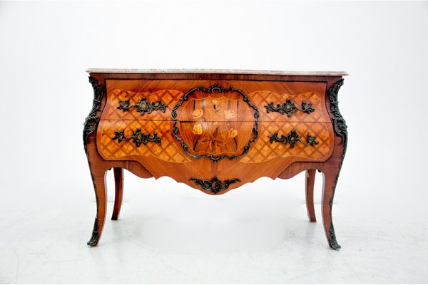 French Chest of Drawers in Walnut, 1930s-BXB-1062330