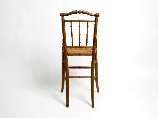 French Child's Highchair in Bentwood with Viennese Wicker Seat, 1930s-RR-1438681