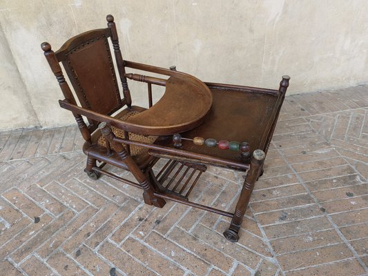 French Children's Chair in Walnut, Late 1800s-ZFY-1768979