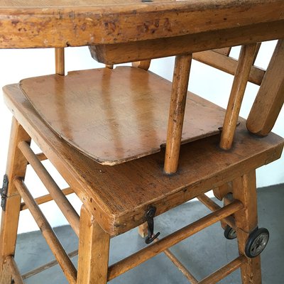 French Childrens High Chair, 1960s-BVG-973042