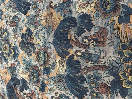 French Chinoiserie Woven Jacquard Tapestry-YMM-1061887