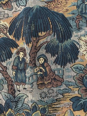 French Chinoiserie Woven Jacquard Tapestry-YMM-1061887