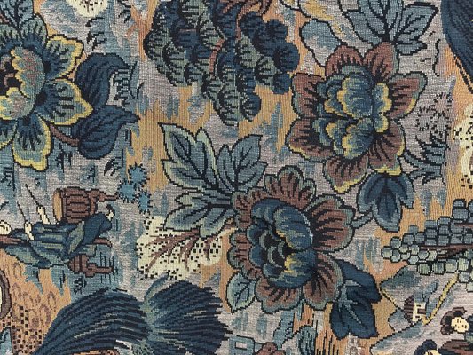 French Chinoiserie Woven Jacquard Tapestry-YMM-1061887