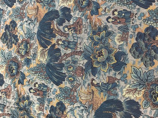 French Chinoiserie Woven Jacquard Tapestry-YMM-1061887