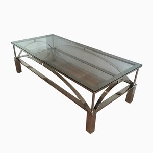 French Chrome Coffee Table, 1960s-BA-658621