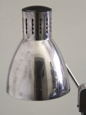 French Chromed and Lacquered Metal Table Lamp from Jumo, 1940s-SY-942290