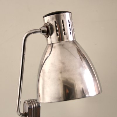 French Chromed and Lacquered Metal Table Lamp from Jumo, 1940s-SY-942290