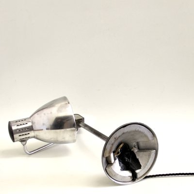 French Chromed and Lacquered Metal Table Lamp from Jumo, 1940s-SY-942290