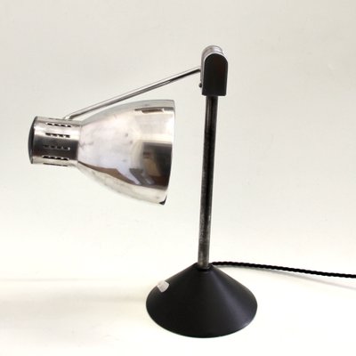 French Chromed and Lacquered Metal Table Lamp from Jumo, 1940s-SY-942290