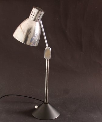 French Chromed and Lacquered Metal Table Lamp from Jumo, 1940s-SY-942290