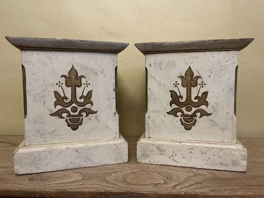 French Church Columns Consoles, Set of 2-OFB-1783557