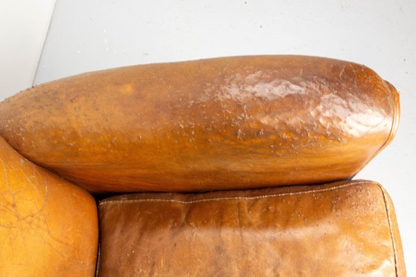 French Club Armchair in Cognac Leather, 1930s-RIU-1800663